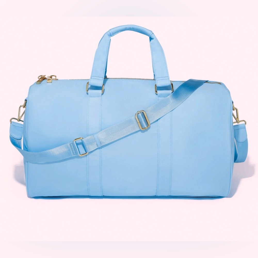 LAST ONE! Stoney Clover Lane Mini Duffle Bag in Periwinkle (creamy pastel Blue)